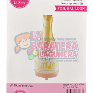 Globo "Happy Birthday" Botella