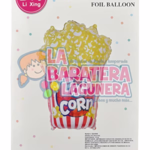 Globo metalico de palomitas de maiz