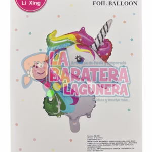 Globo metalico de unicornio