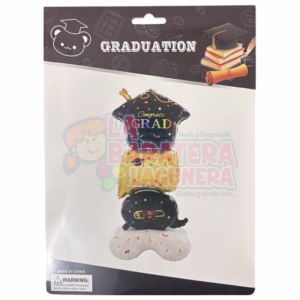 Globo de birrete de graduación con base