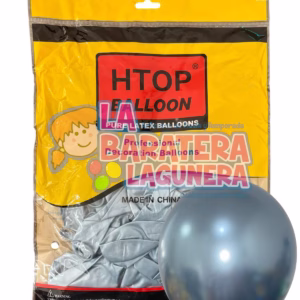 Globo látex UN-UW Azul cielo cromado 12"