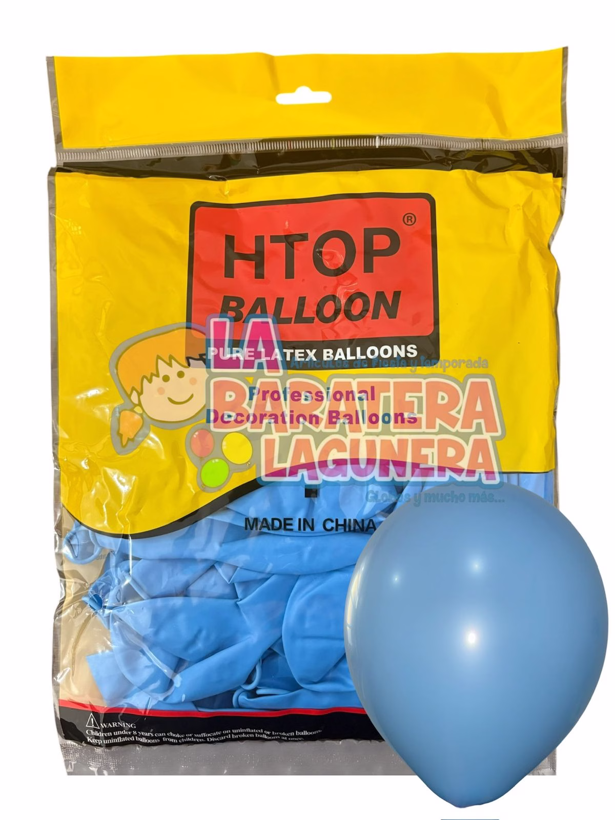 Globo látex UN-UW Azul cielo 12"