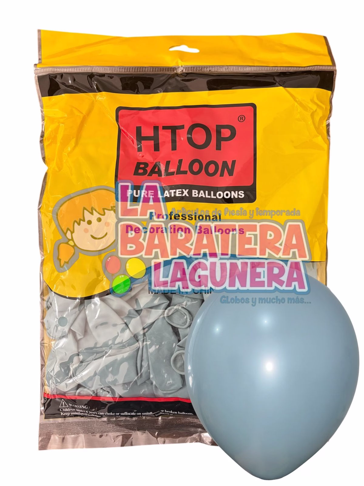 Globo látex UN-UW Azul claro 12"