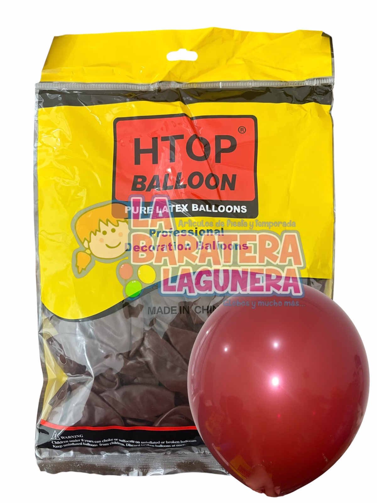 Globo látex UN-UW Vino 12"