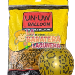 Globo látex UN-UW Estampado de leopardo