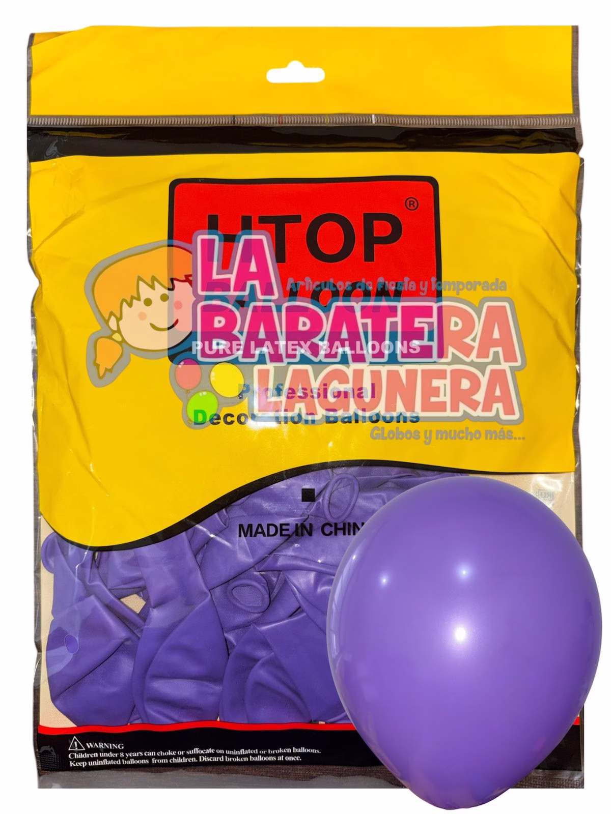 Globo látex UN-UW Morado 12"