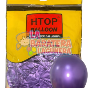 Globo látex UN-UW Morado cromado 12"