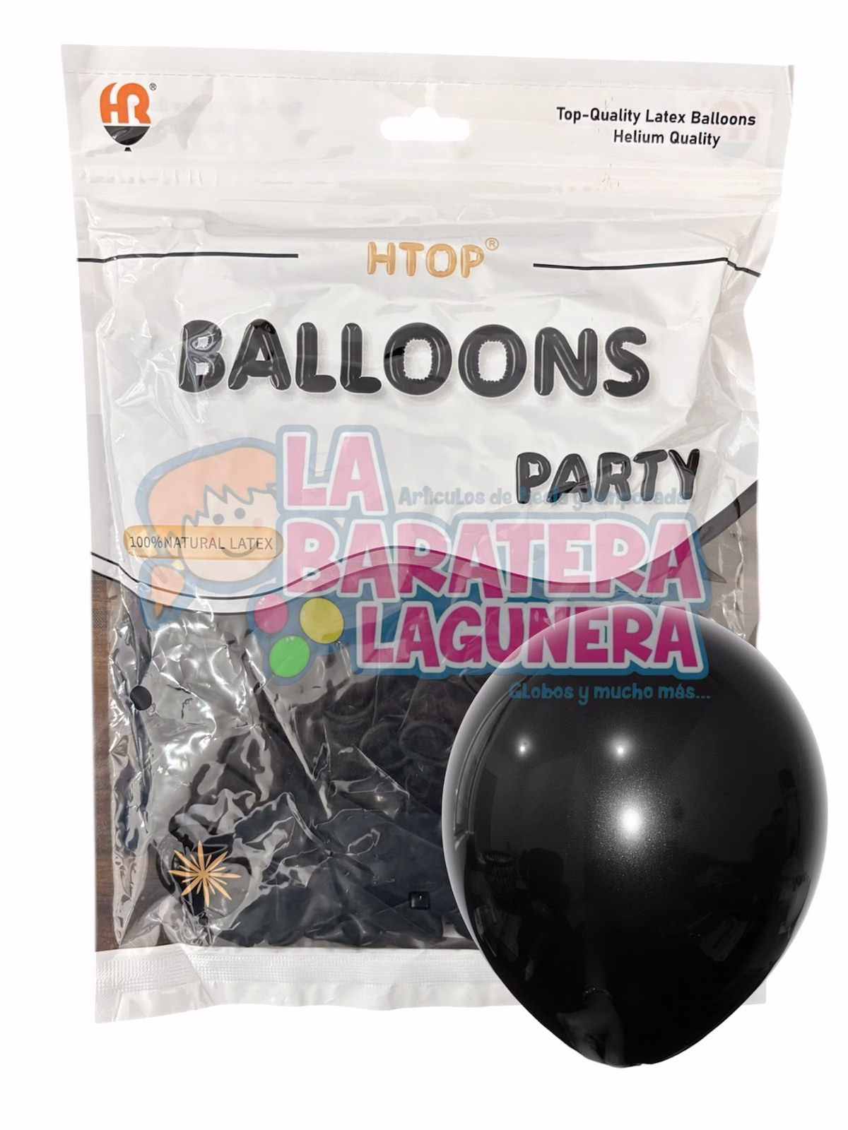 Globo latex Balloons Negro 10"