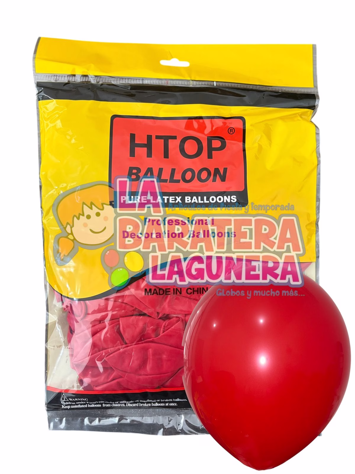 Globo látex UN-UW Rojo 12"