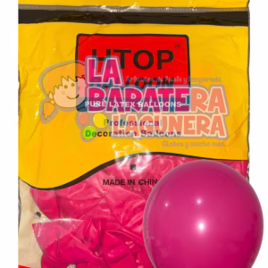 Globo látex UN-UW Rosa fucsia 12"