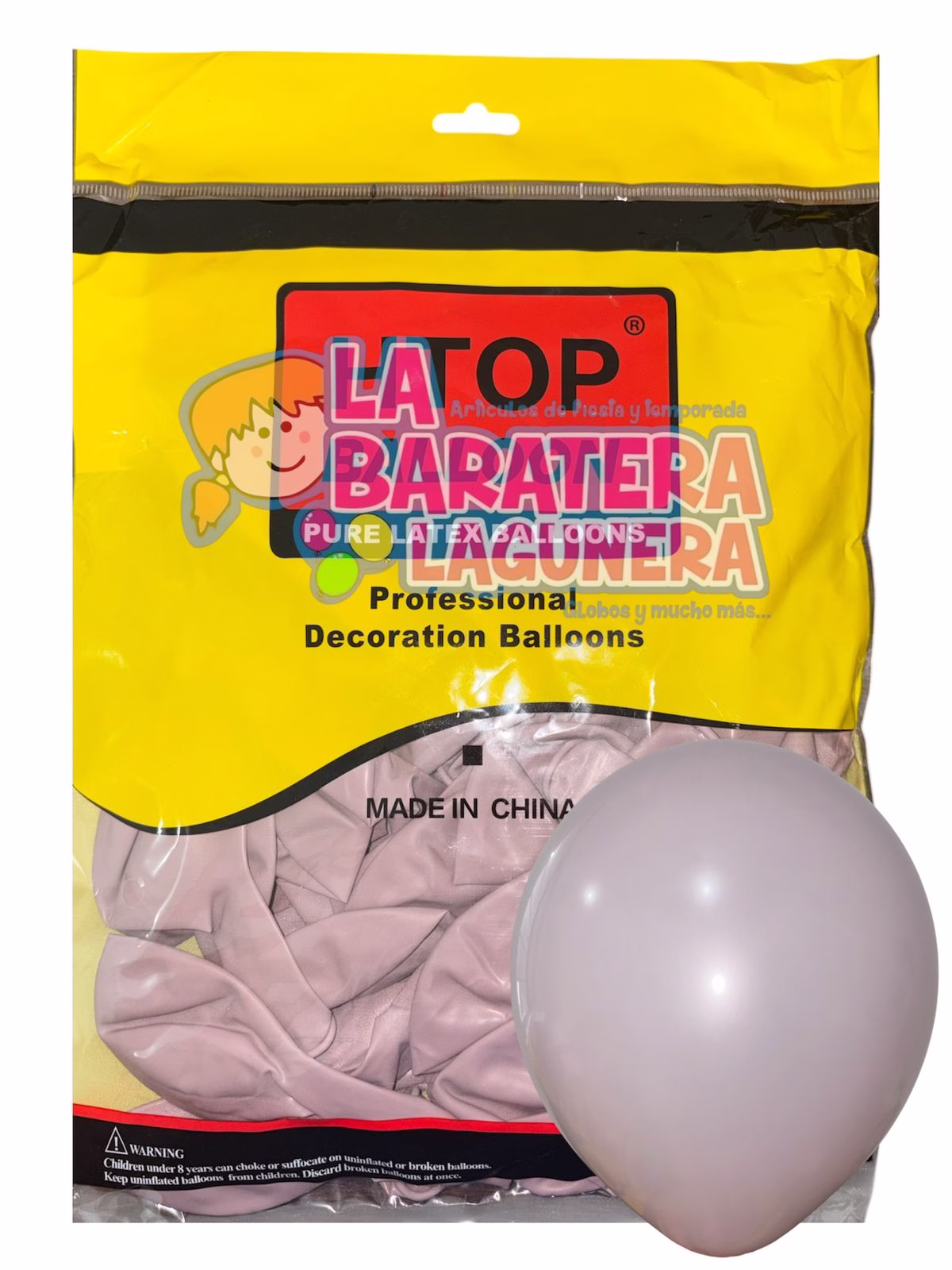 Globo látex UN-UW Rosa retro 12"