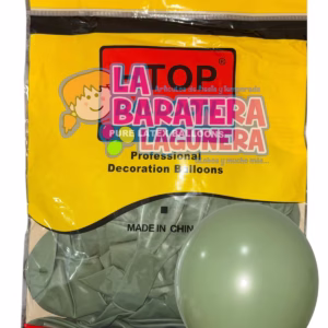 Globo látex UN-UW Verde hoja 12"