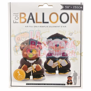 Globo de oso de graduación con base