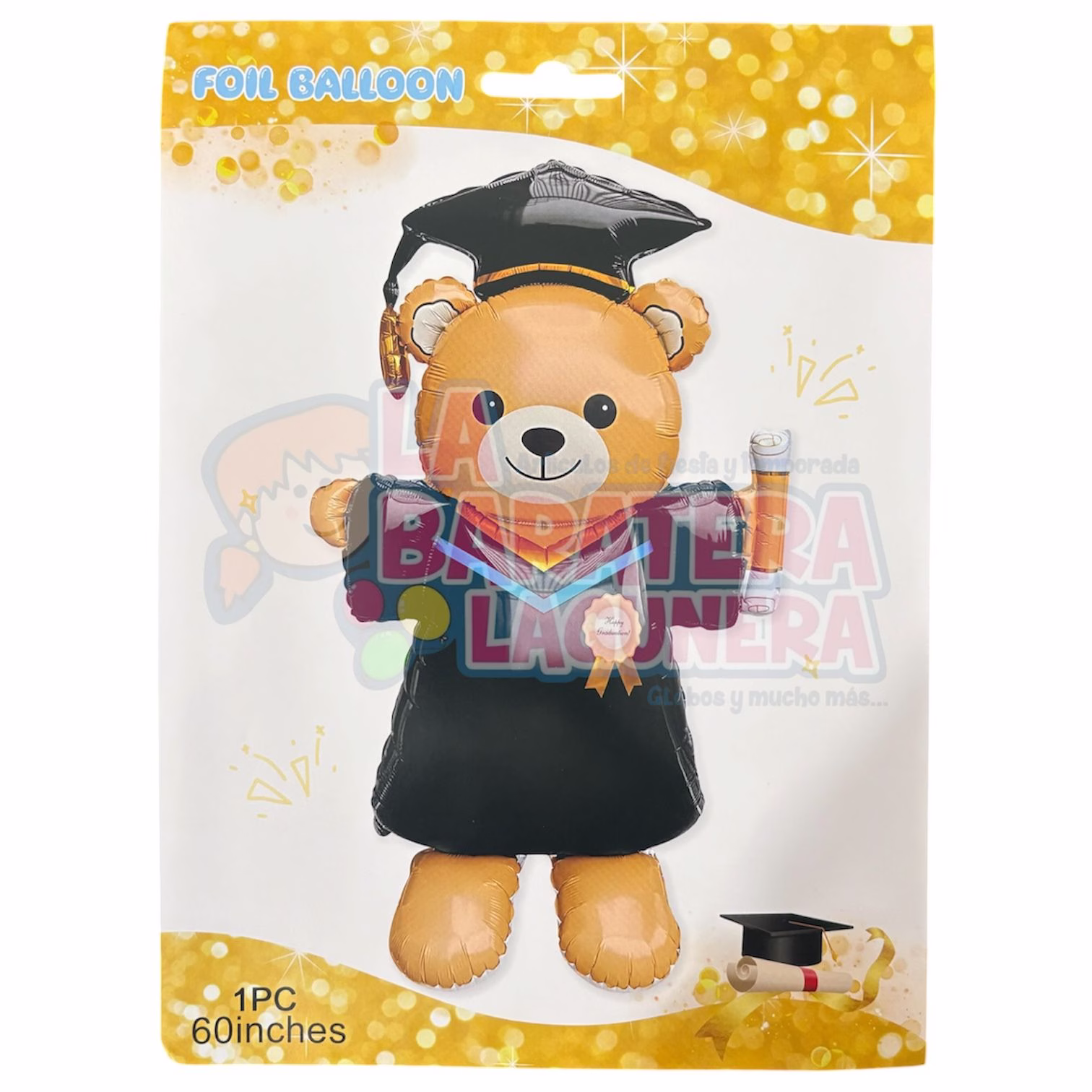 Globo de oso gigante de graduación