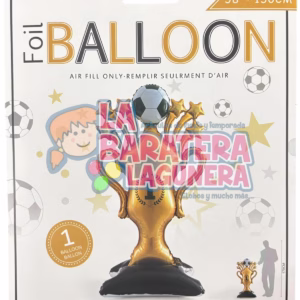 Globo metalico de copa de futbol con base
