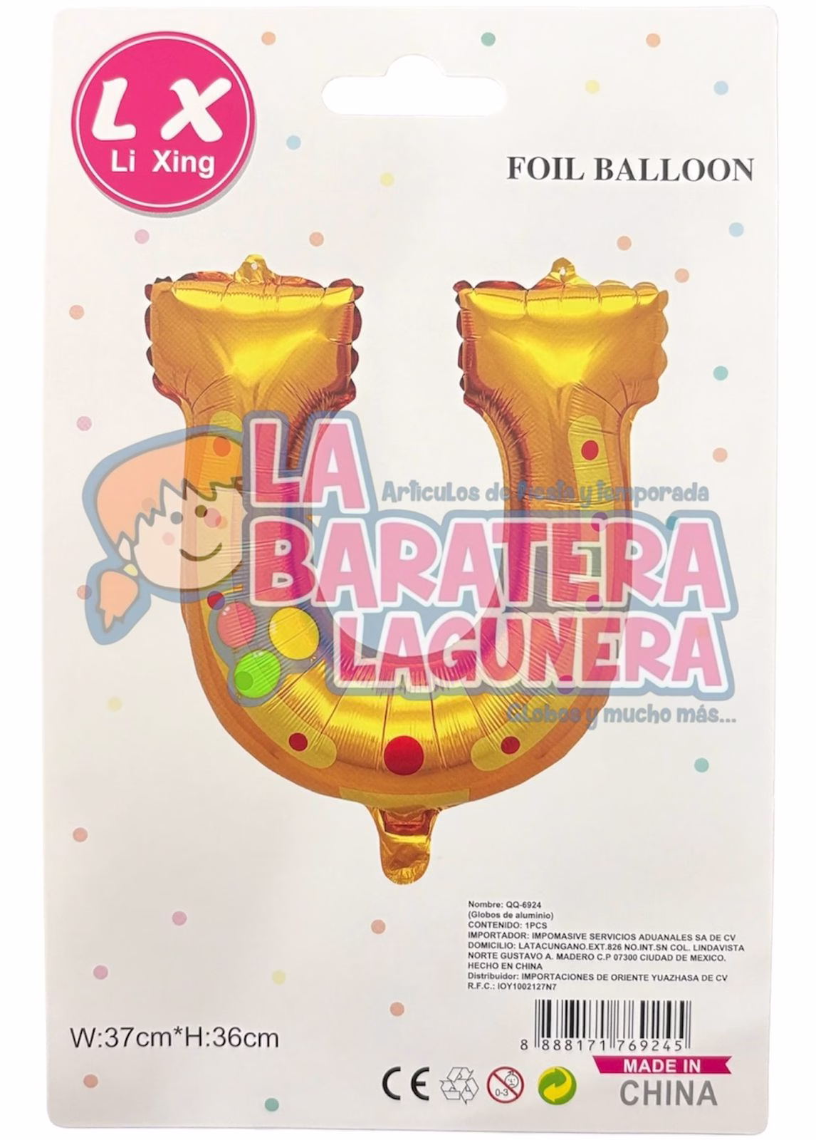 Globo metalico de herradura