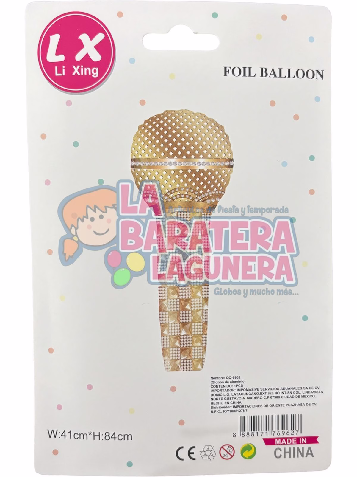 Globo metalico de microfono