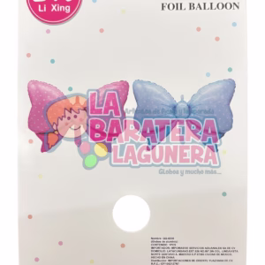 Globo metalico de moño
