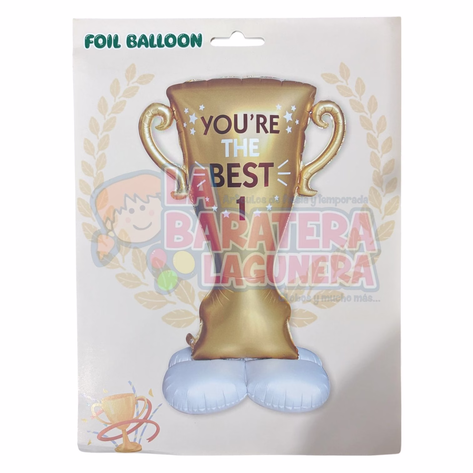 Globo "you are the best" de graduación con base