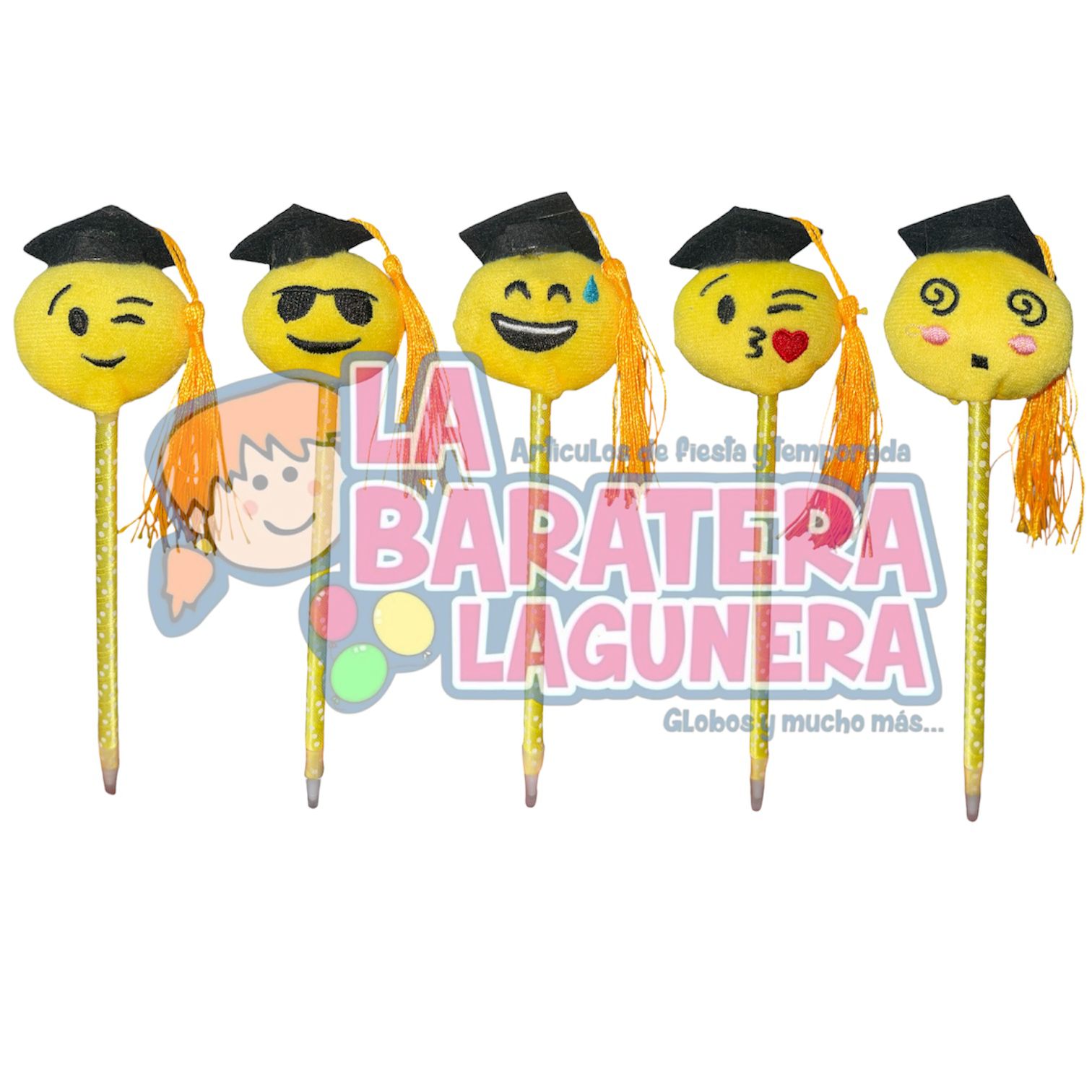 Pluma de emojis graduación
