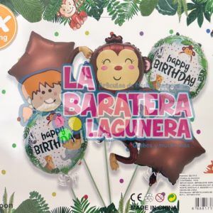 Set de Globos Chango Feliz Cumpleaños