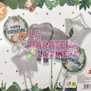 Set de Globos Elefante Feliz Cumpleaños