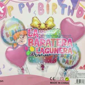 Set de Globos Regalo Feliz Cumpleaños