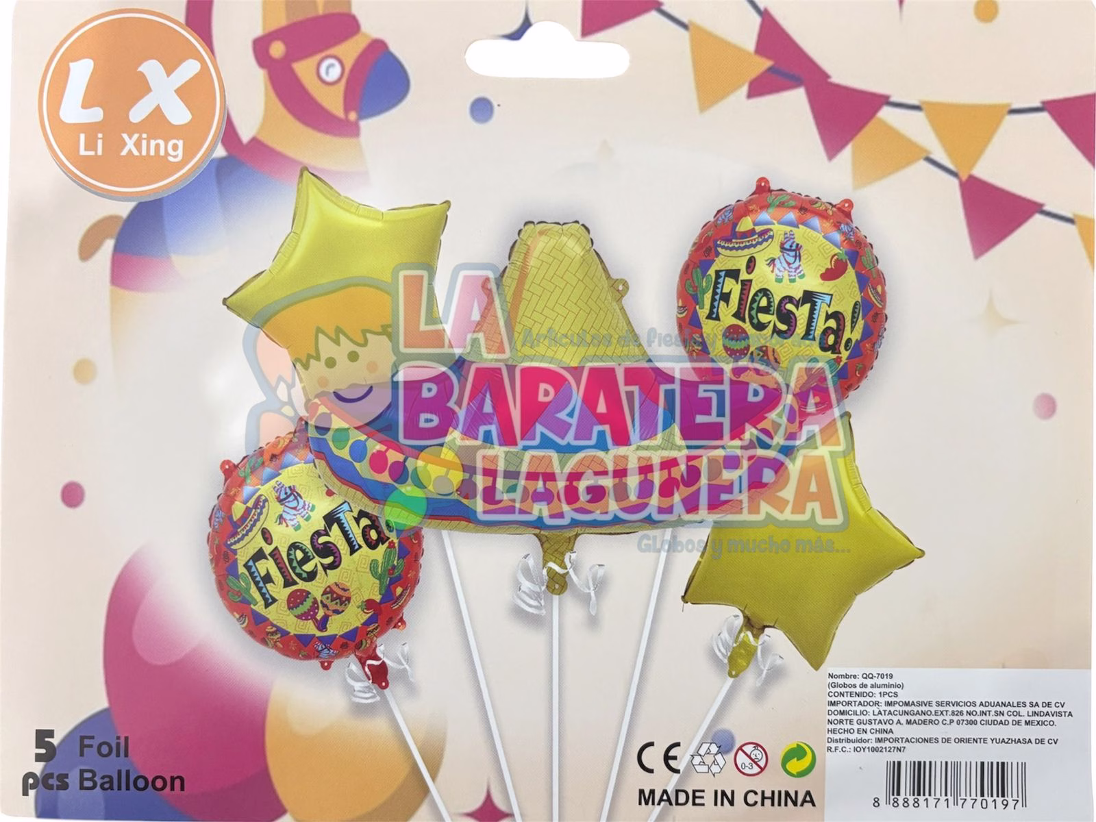 Set de Globos Fiesta Mexicana