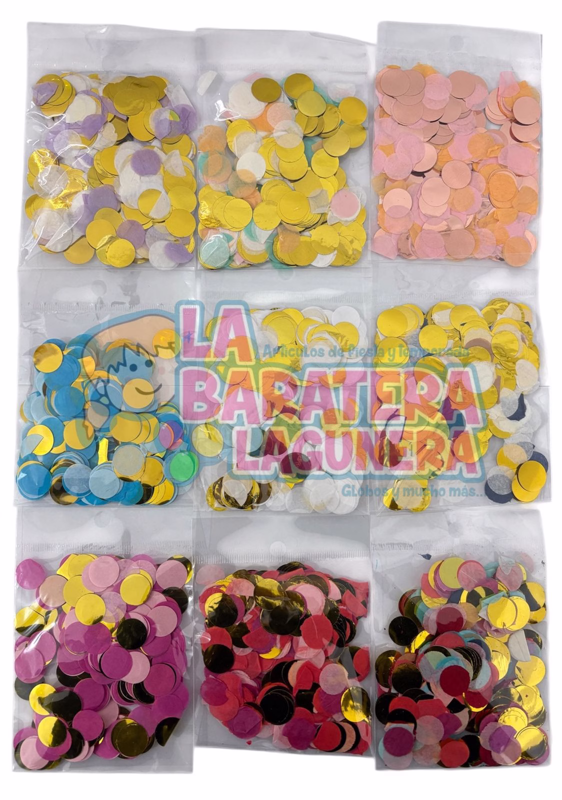 Confetti circular de papel