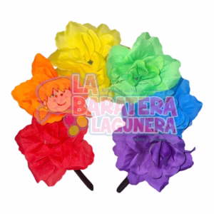 Diadema de flores multicolor