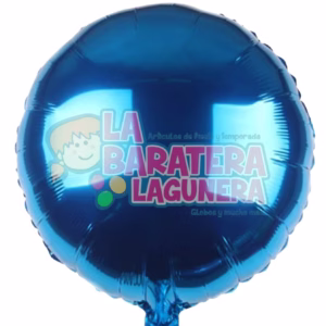 Globo redondo azul de 18''