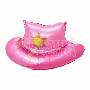 Globo de sombrero rosa de mujer