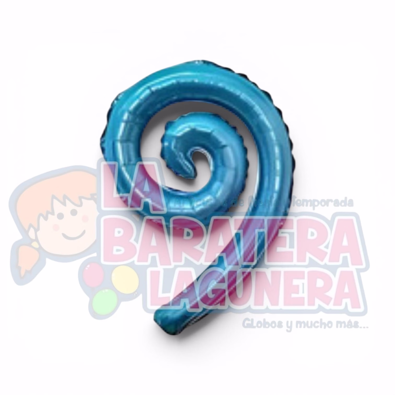 Globo espiral azul cielo