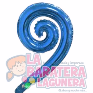Globo espiral azul rey