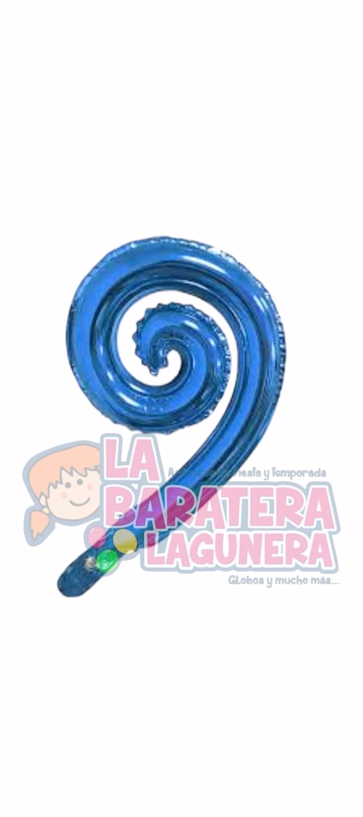 Globo espiral azul rey