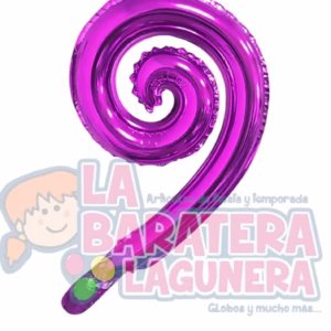 Globo espiral rosa fucsia