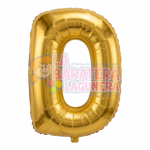 Globo metalico letra "D" dorado tamaño 16"