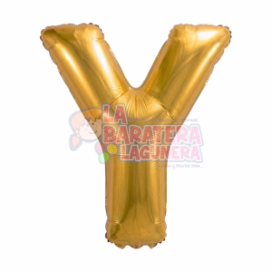 Globo metalico letra "Y" dorado tamaño 16"