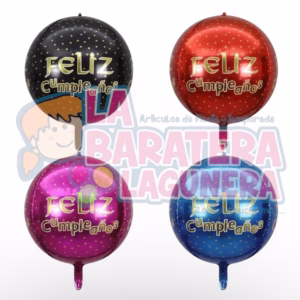 Globo orbz de 22" feliz cumpleaños