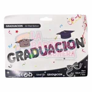 Letras de globo "Graduación"
