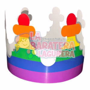 Paquete de 12 coronas de cartón orgullo gay