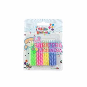 Velas de palitos colores neón