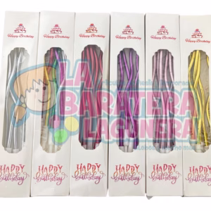 Velas espiral de colores
