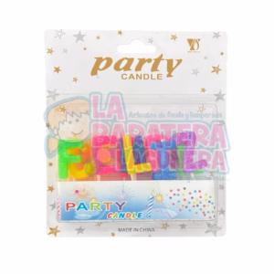 Velas de feliz cumpleaños