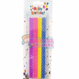Vela larga de colores