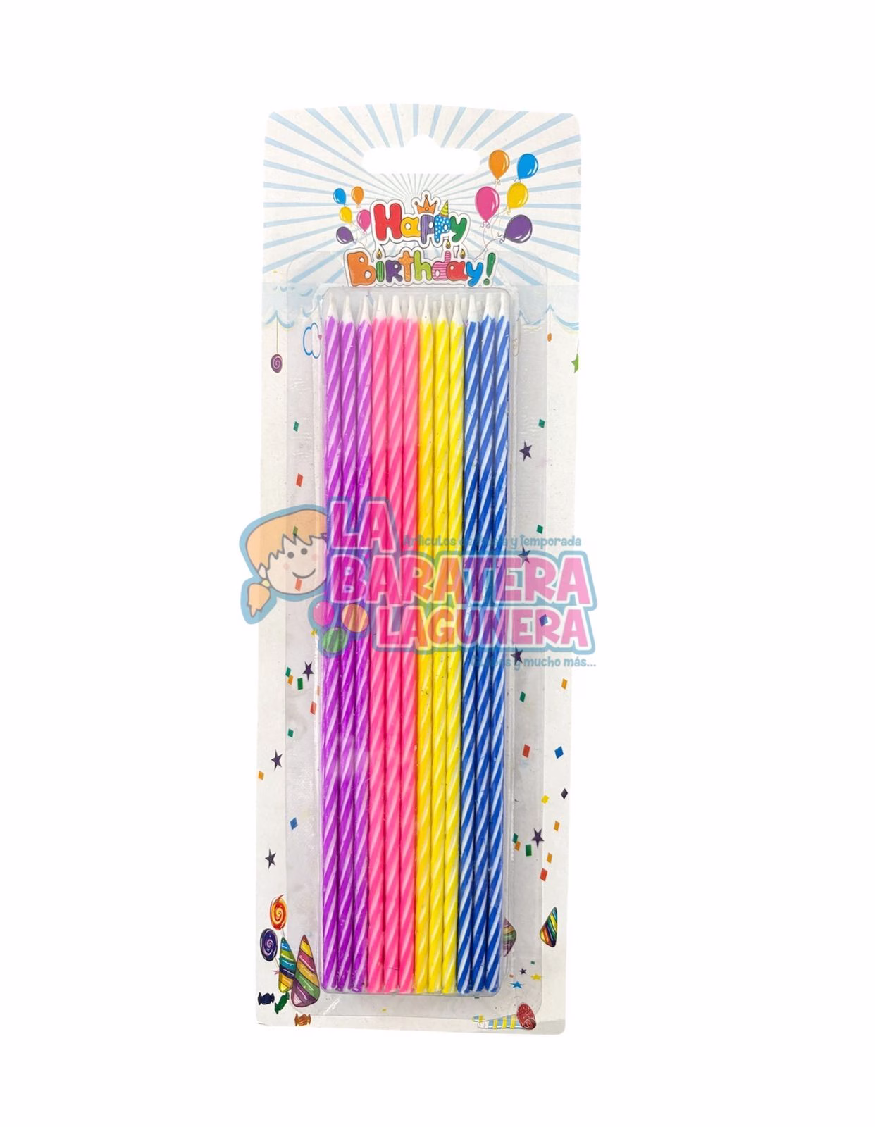 Vela larga de colores
