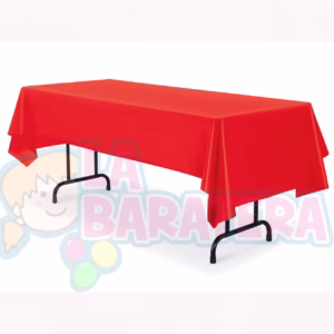MANTEL PLASTICO ROJO