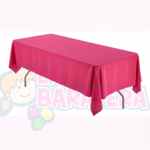 MANTEL PLASTICO ROSA