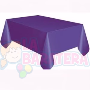 MANTEL PLASTICO MORADO