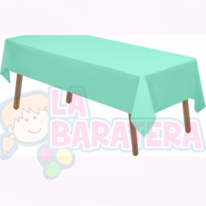 MANTEL PLASTICO VERDE MENTA